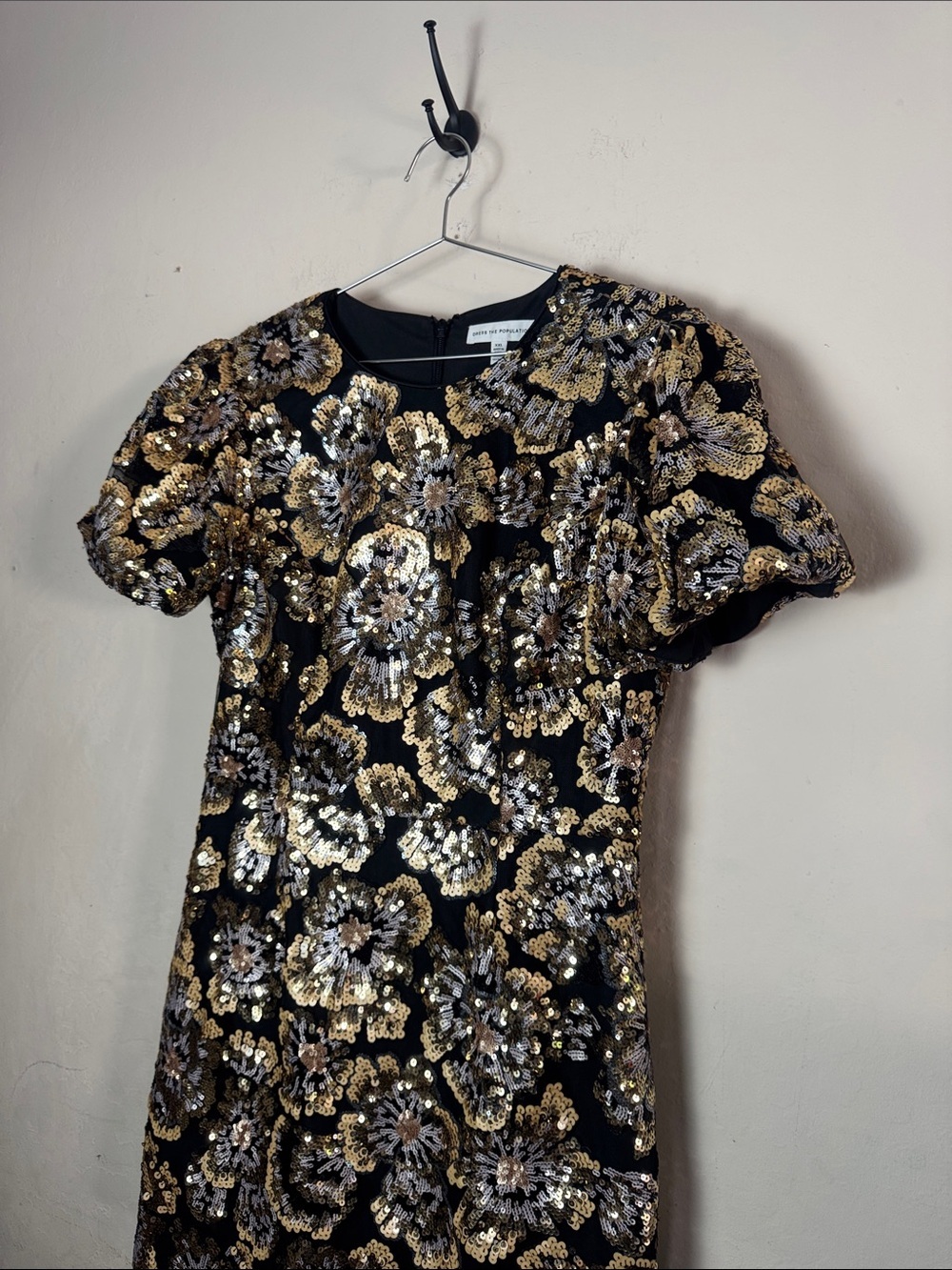Dress the Population Elsie Dress Gold Multi Size XXL - Picture 4 of 8